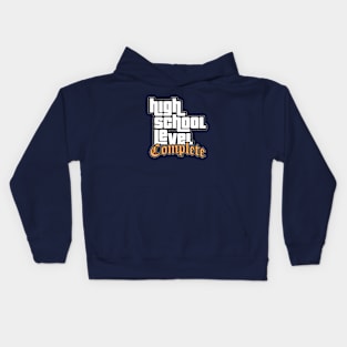 High School Level Complete - Graduation Kids Hoodie